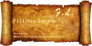 Fillitza Larina névjegykártya